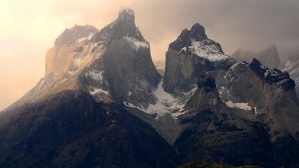 Mirada a Torres del Paine en la región de Magallanes.