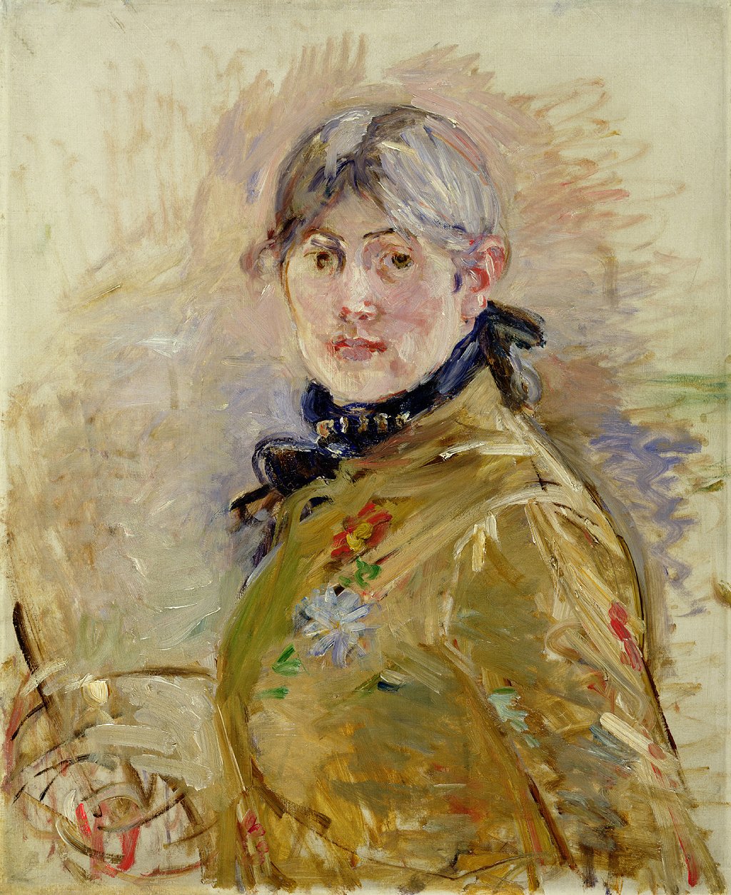 Su único autorretrato, que pintó cuando tenía 44 años y estaba de luto por la muerte de su entrañable compañero de vida Édouard Manet.