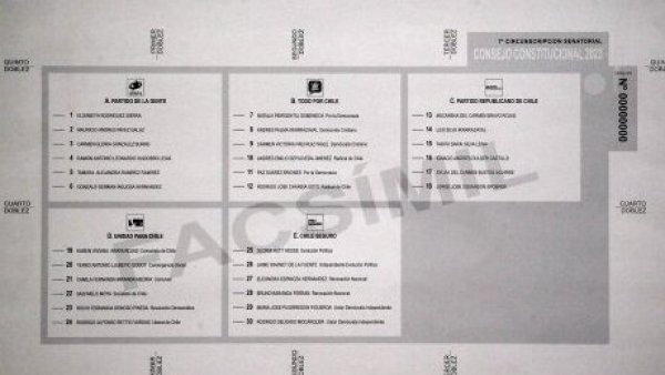 Voto de cara a las elecciones de consejeros constituyentes.
