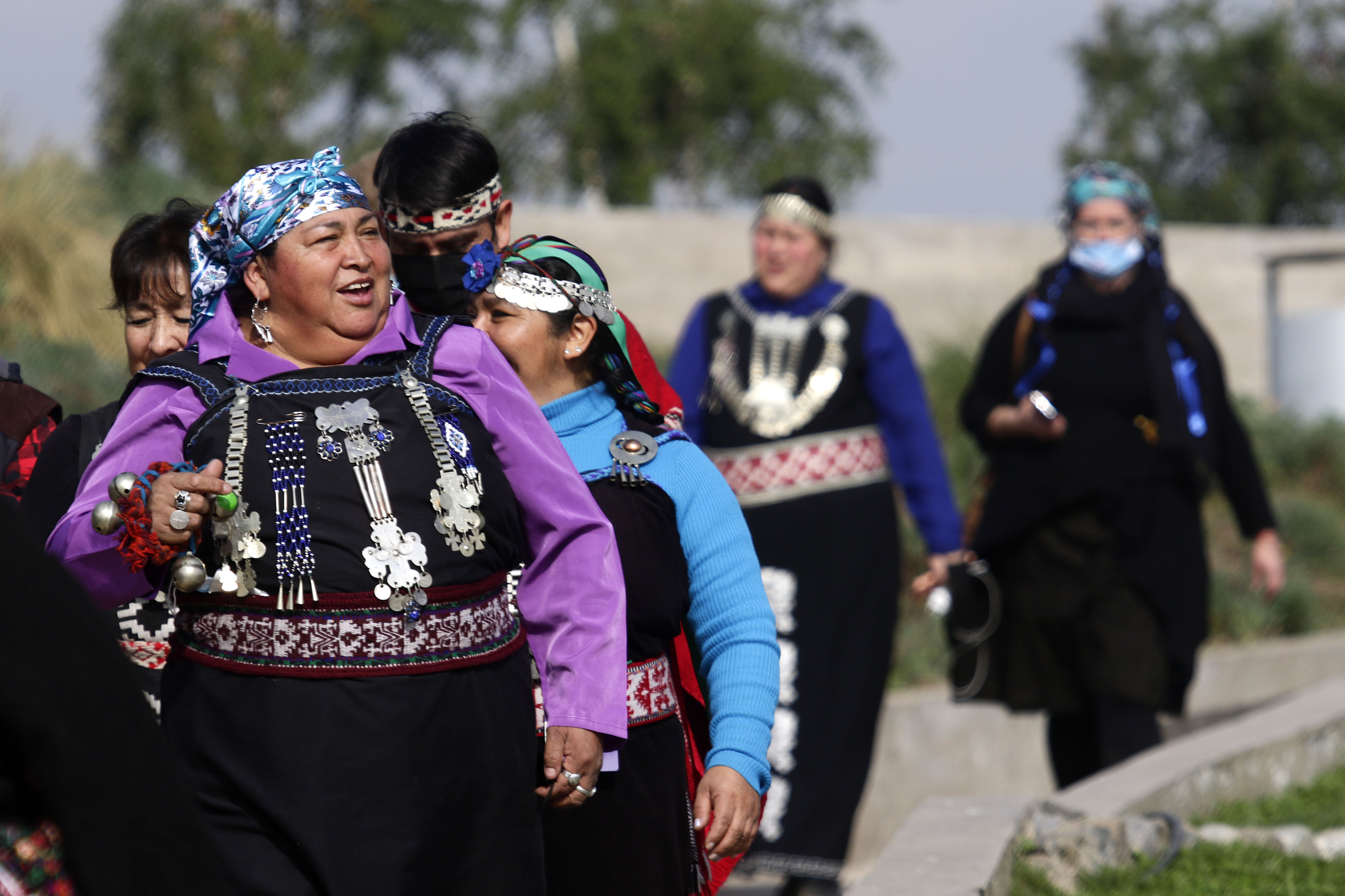 Mujeres del pueblo mapuche