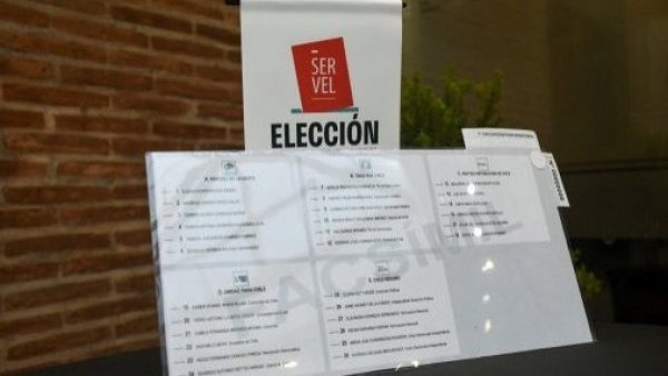 Muestra de la papeleta de las elecciones de consejeros constitucionales 2023