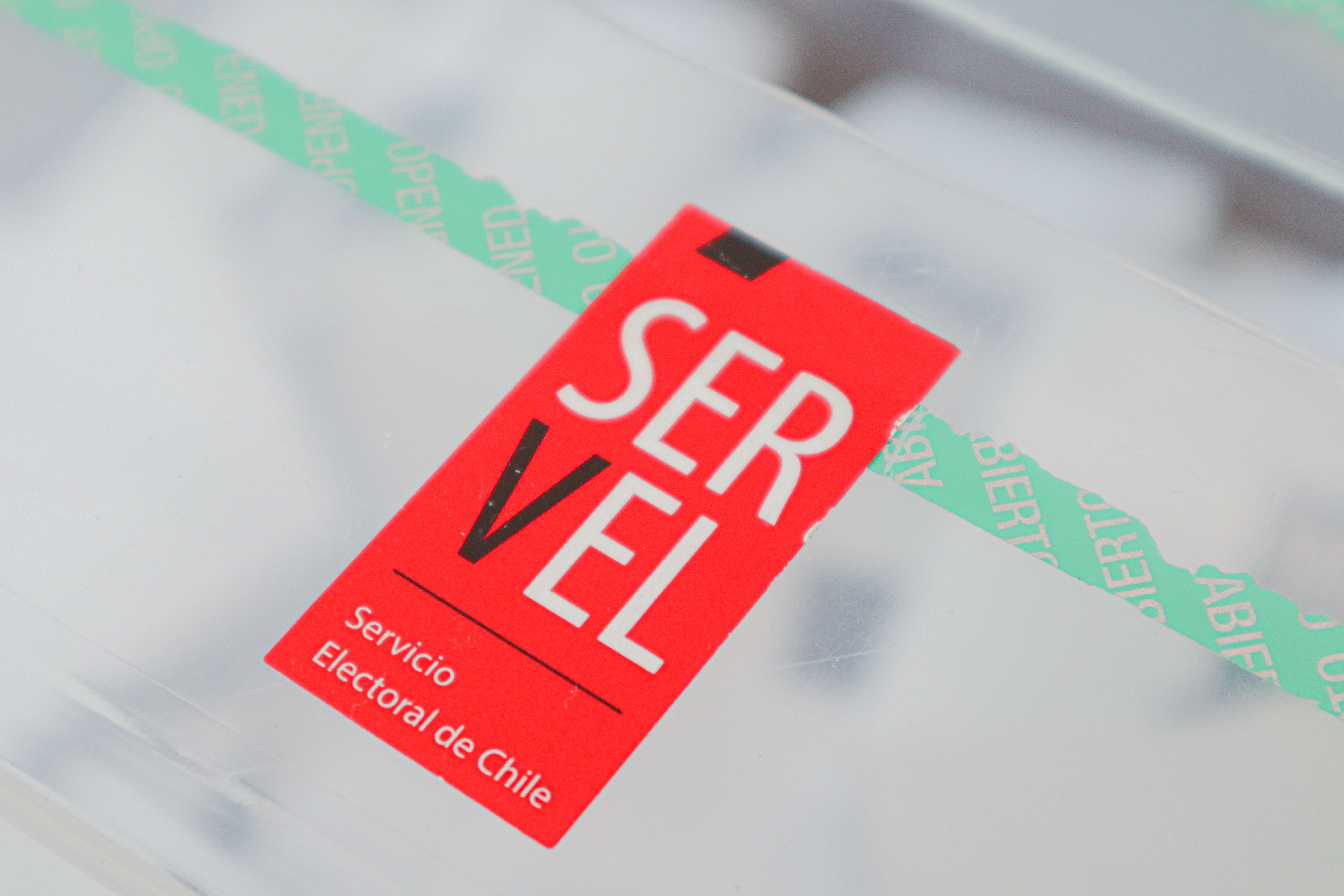 Sticker del Servel sobre voto.