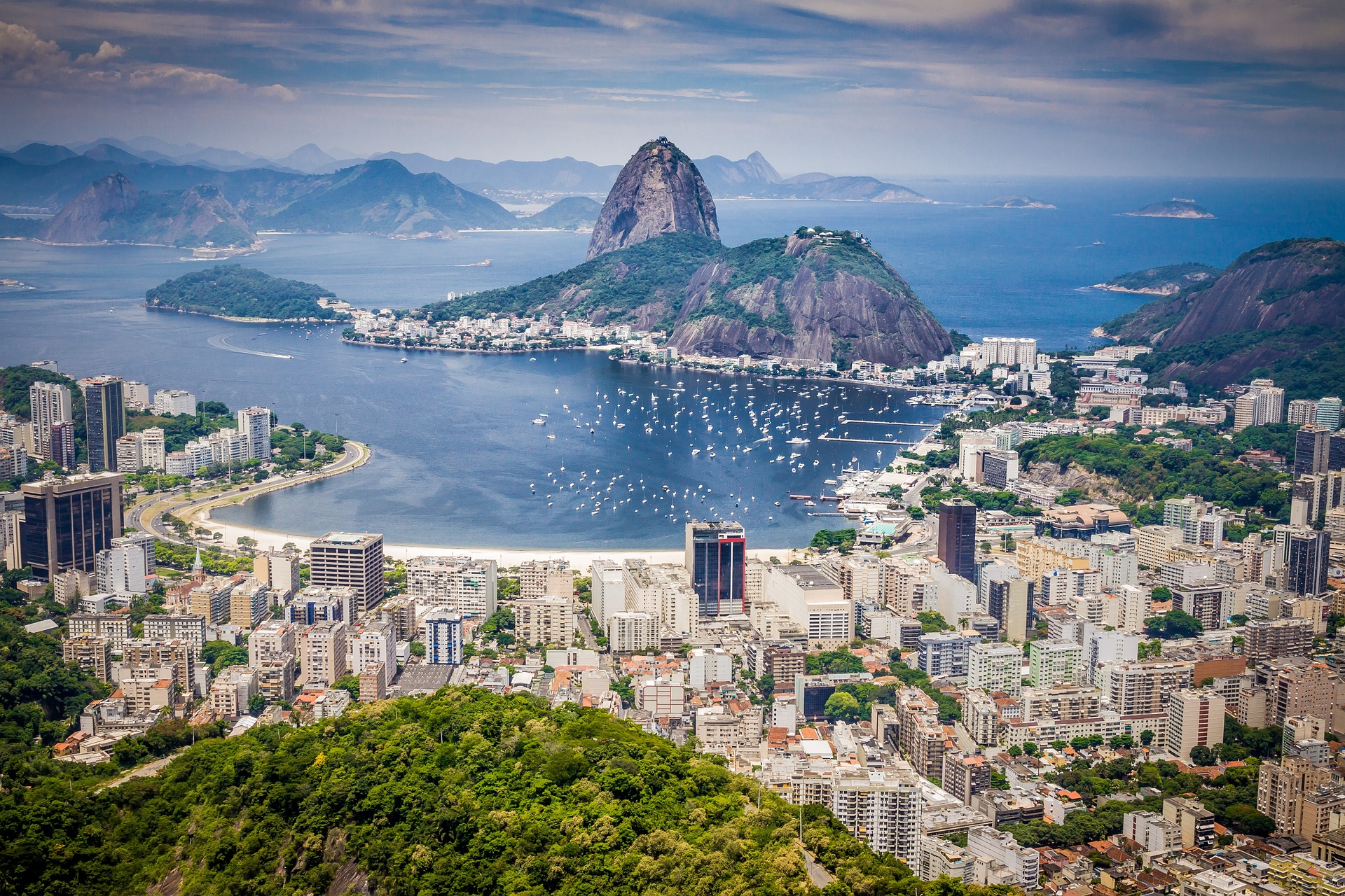 Imagen panorámica de Rio de Janeiro, Brasil.