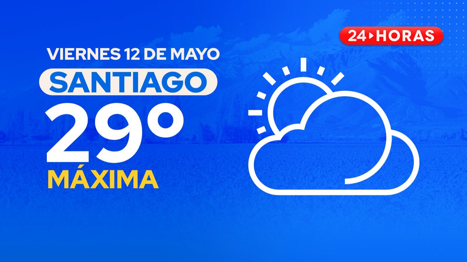 El tiempo en Santiago: viernes 12 de mayo 2023