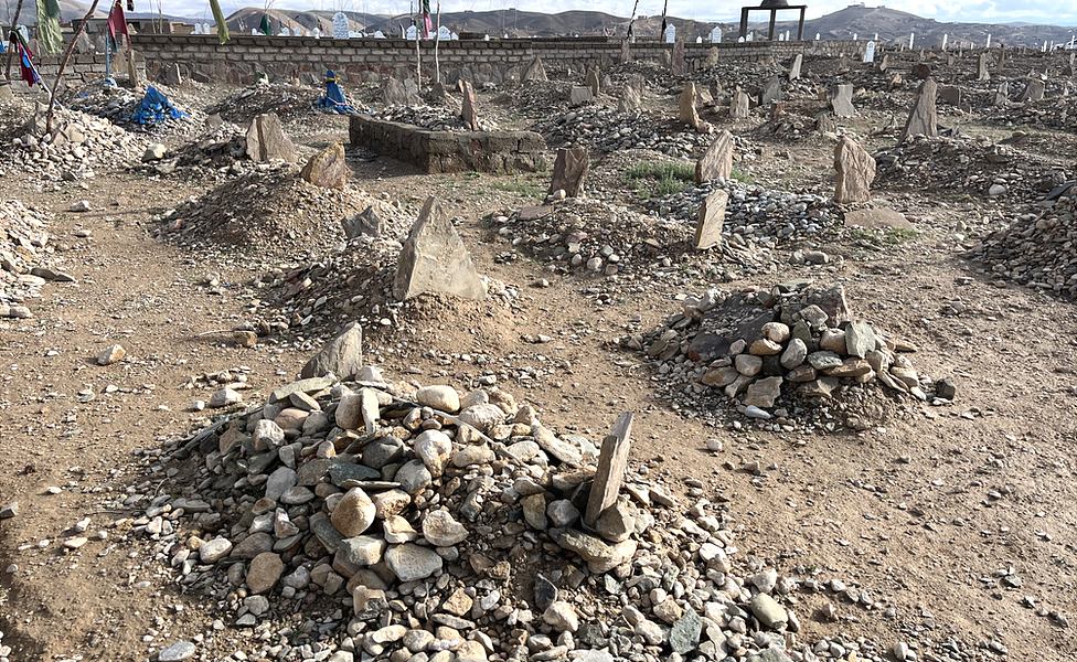 Un cementerio de Ghor.