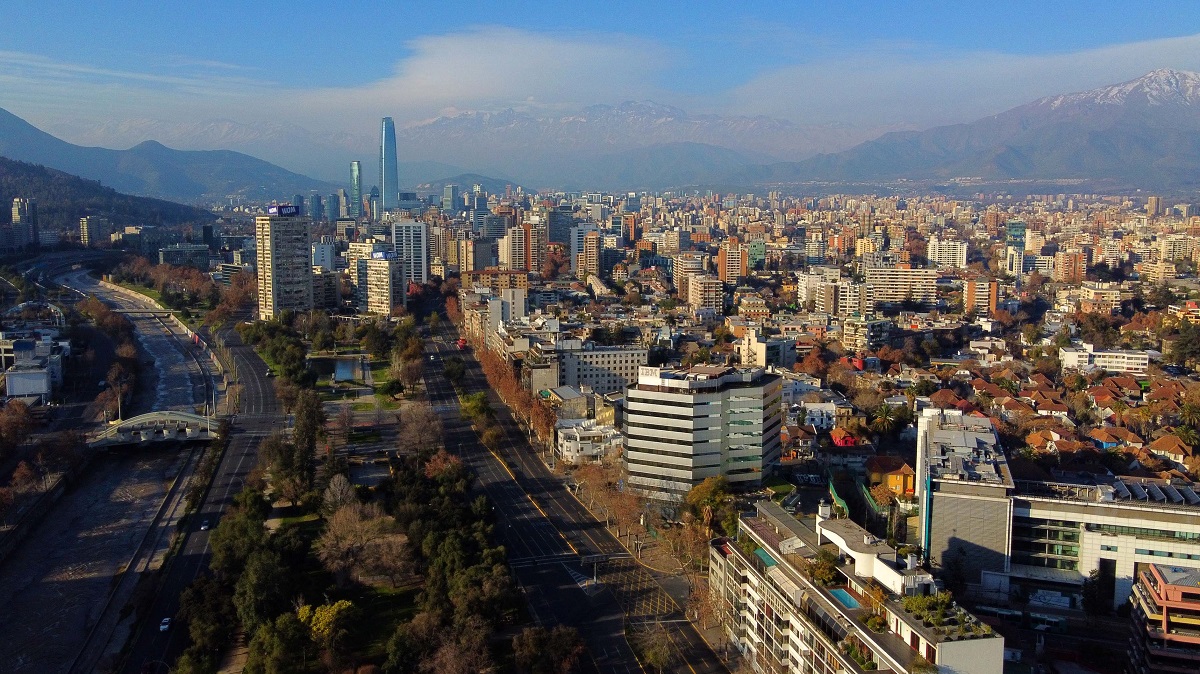 Vista panorámica de la ciudad de Santiago de Chile