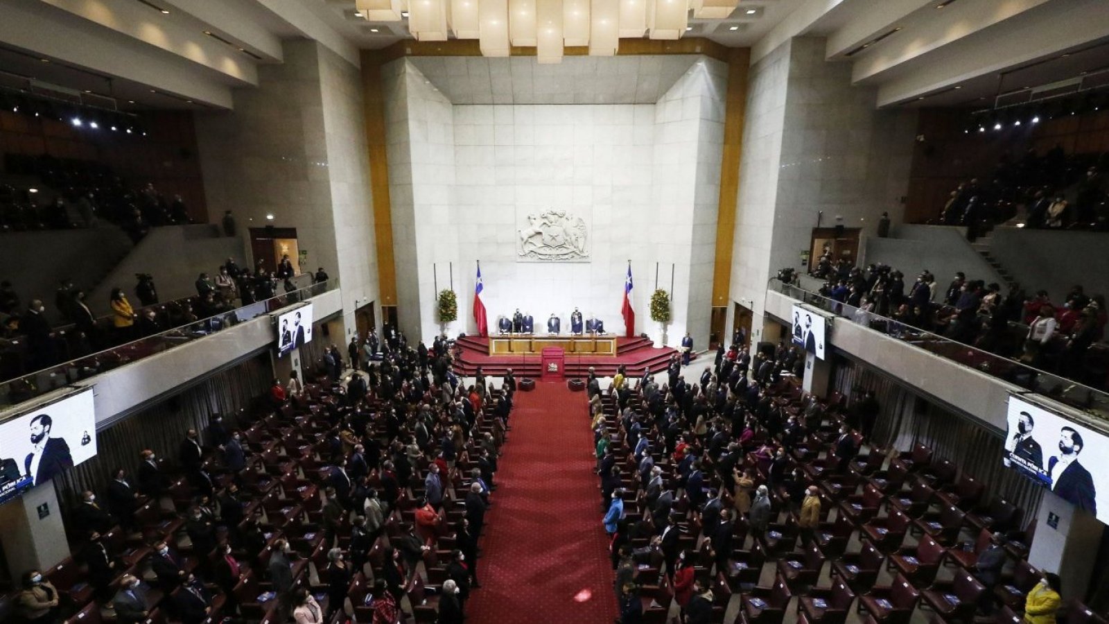 Vista general de la ceremonia de Cuenta Pública 2022 de la Cámara de Diputados y el Senado