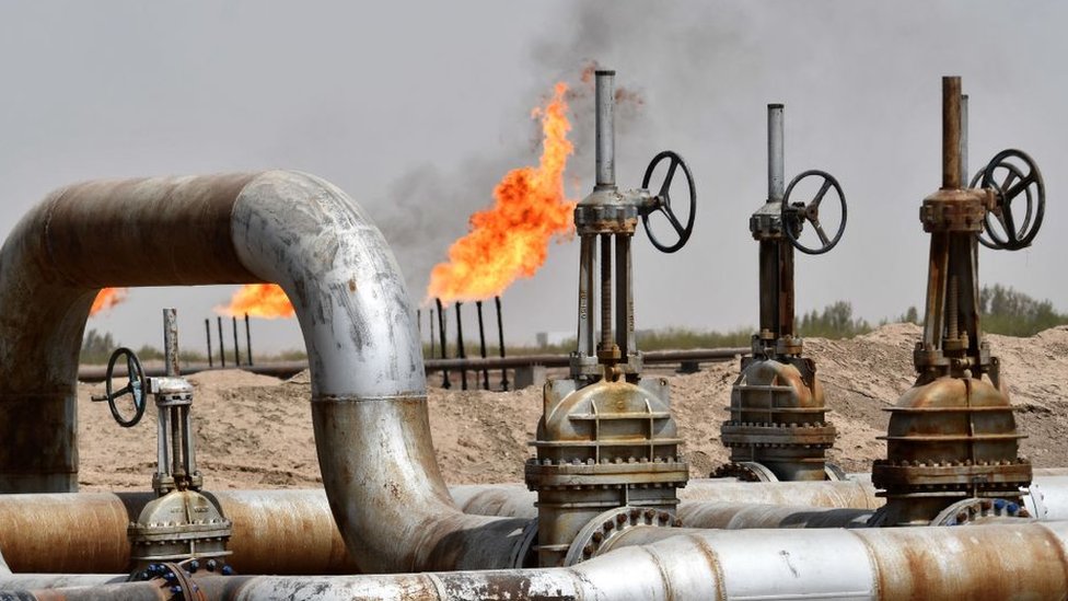 Campo petrolero Nassariya en el sur de Iraq.