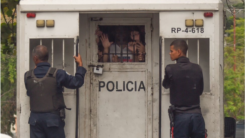 Detenidos en Venezuela