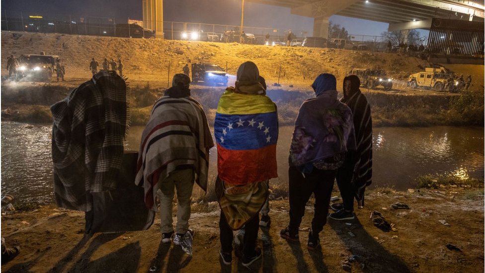 Migrantes venezolanos en México