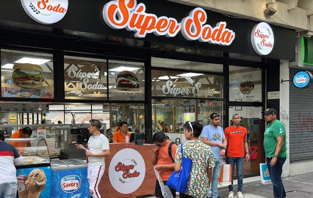 Captura de Super Soda desde Google Maps.