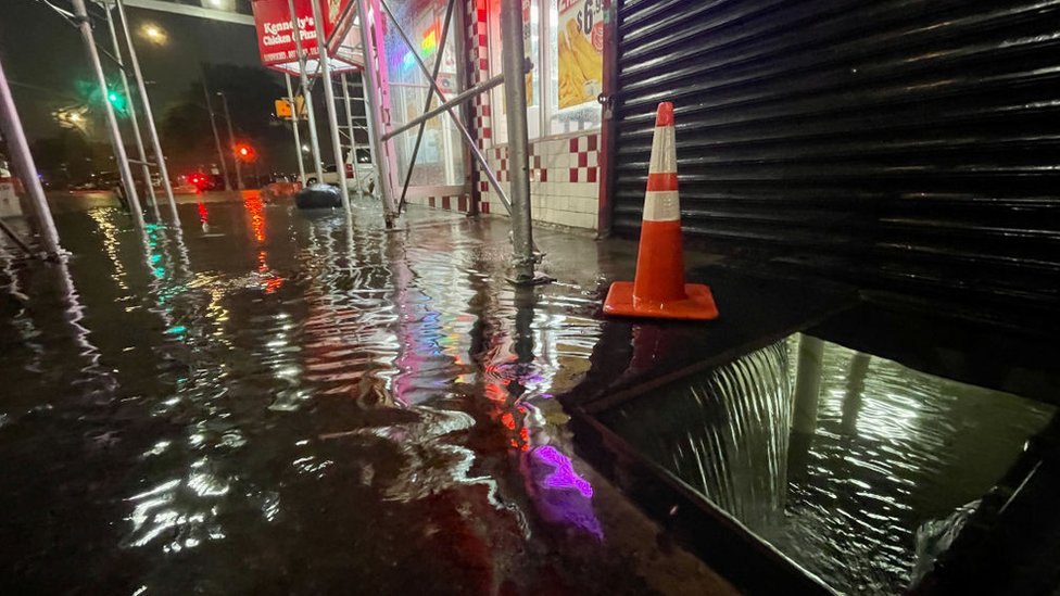 Inundaciones en Nueva York.