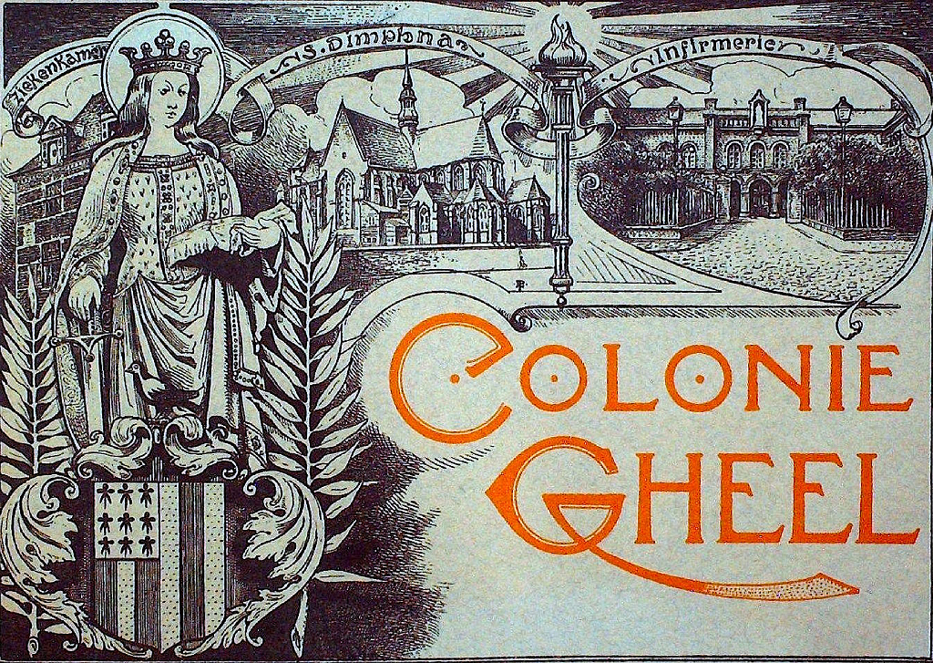 Portada de un folleto publicado por la colonia Gheel (el antecesor de OPZ Geel).