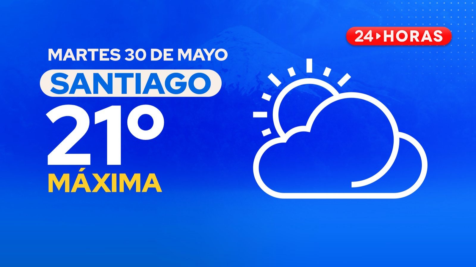 El tiempo en Santiago hoy.