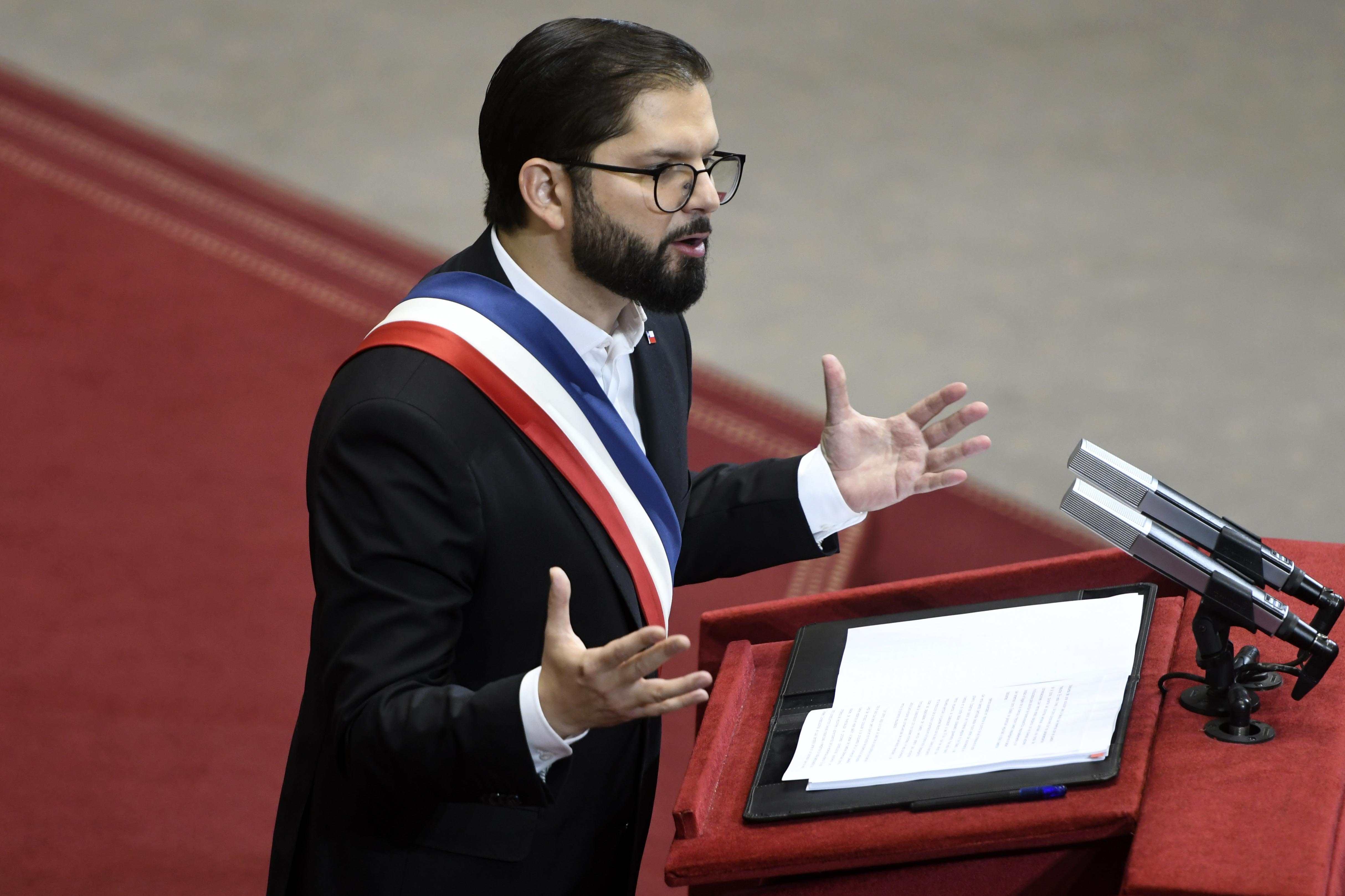 Presidente Gabriel Boric en la Cuenta Pública.