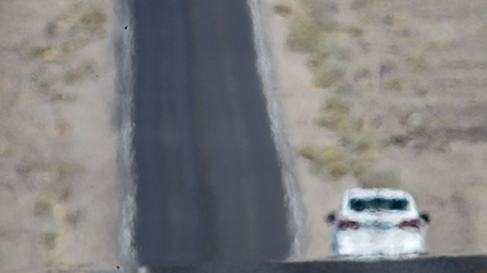 Carretera en el Valle de la Muerte, California