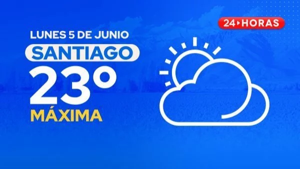 El tiempo en Santiago lunes 5 de junio.