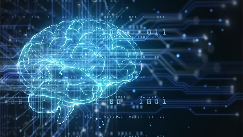 Circuito de un cerebro de inteligencia artificial.