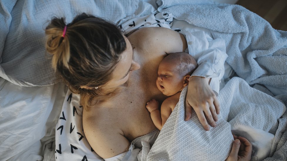 Madre con su bebé