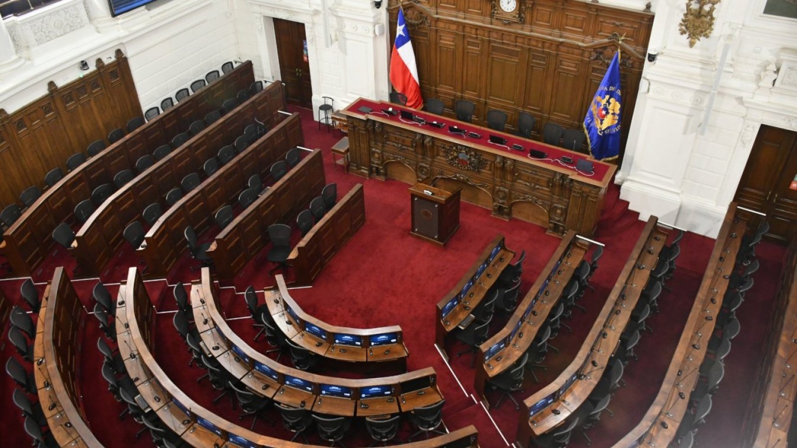 Sala Consejo Constitucional. Ex Congreso Nacional.