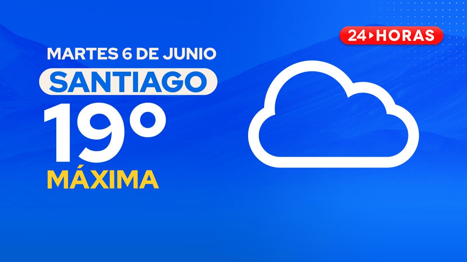 El tiempo en Santiago martes 6 de junio.