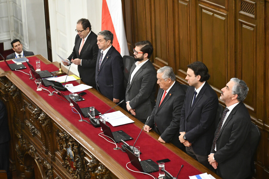 Boric en la ceremonia del Consejo Constitucional