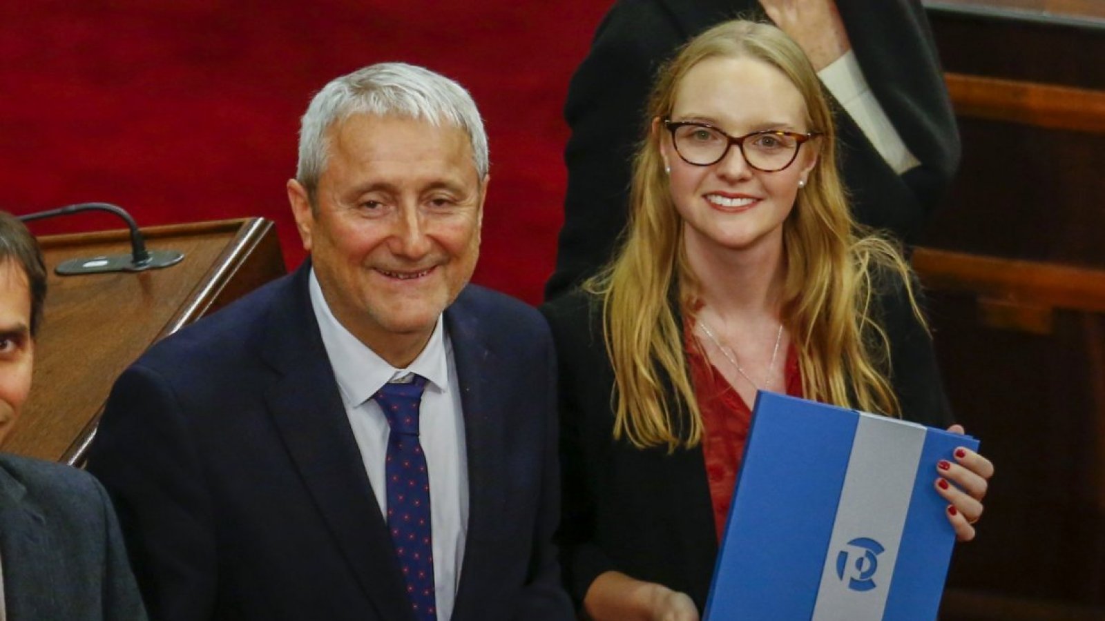 Presidenta y vicepresidente, Beatriz Hevia y Aldo Valle, del Consejo Constitucional.