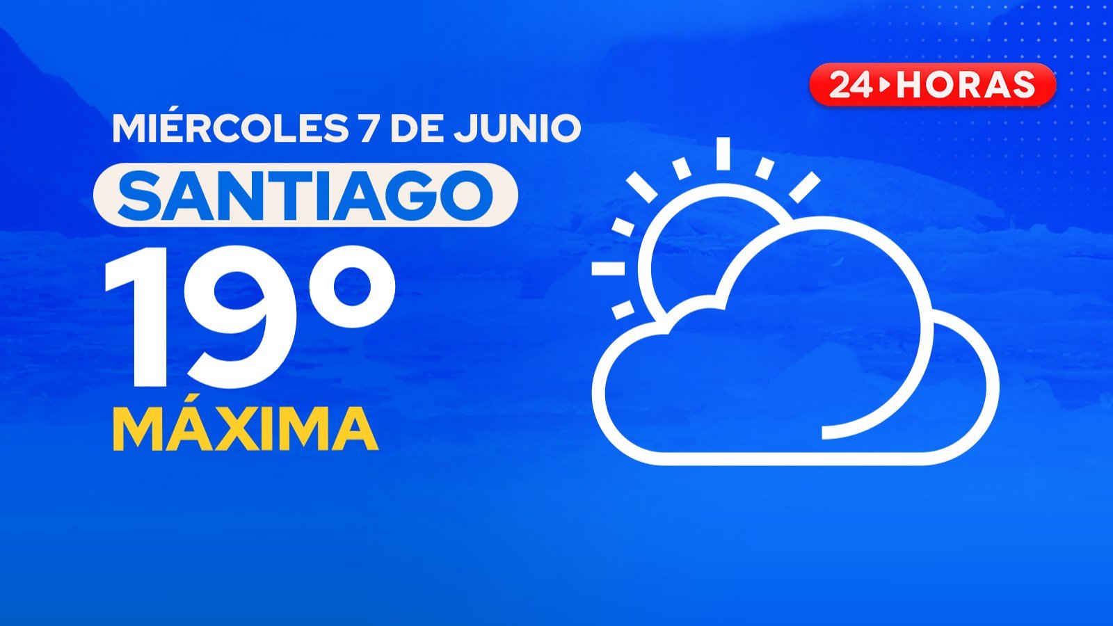 El tiempo en Santiago miércoles 7 de junio.