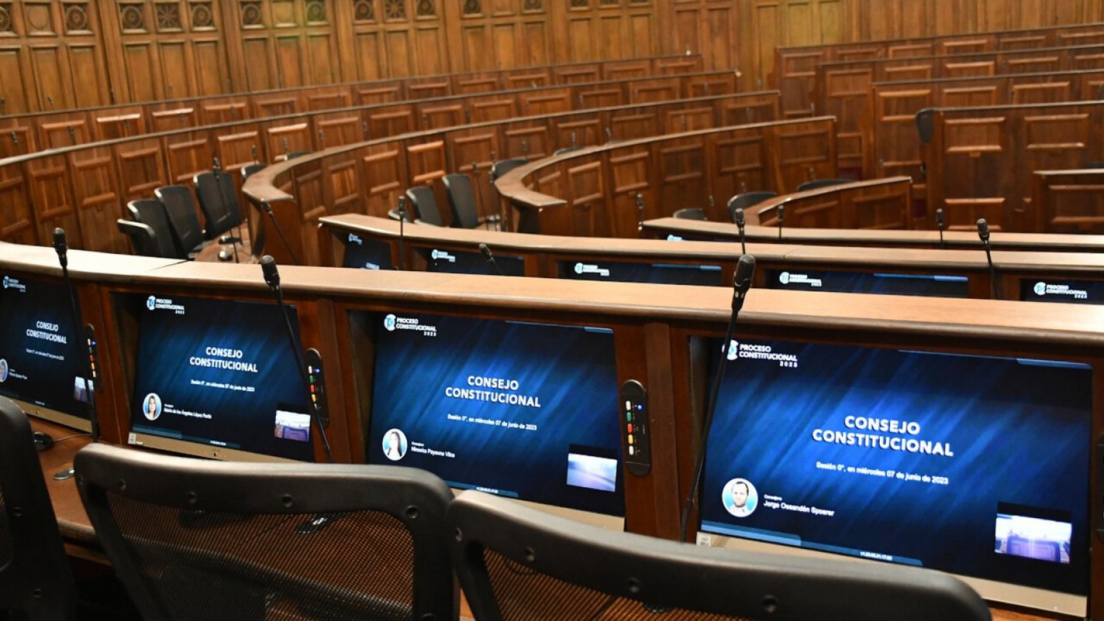 Sala del Congreso Nacional de Santiago