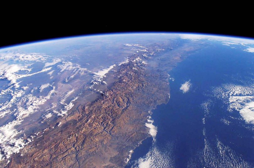 Chile visto desde el espacio.