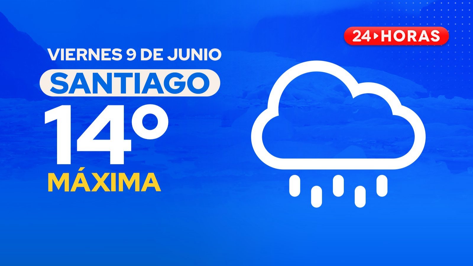 El tiempo en Santiago viernes 9 de junio.