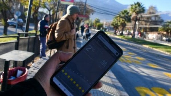 Bajas temperaturas en Santiago.
