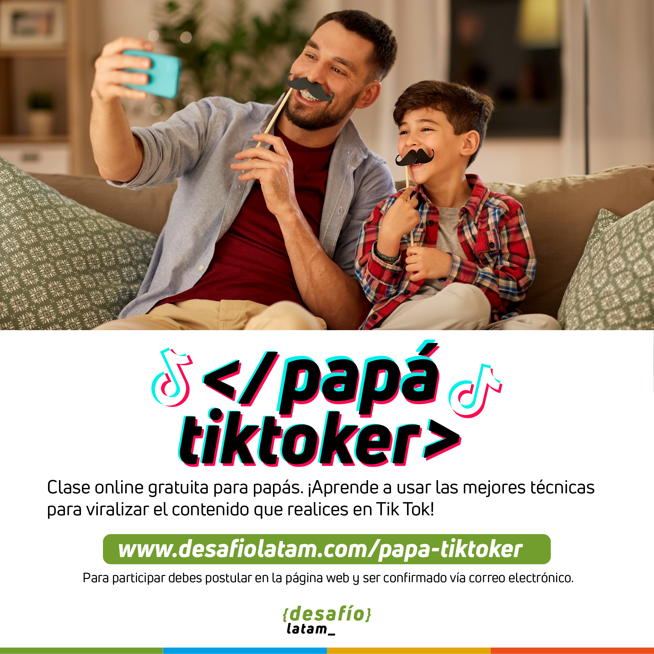 Papá tiktoker Día del Padre.