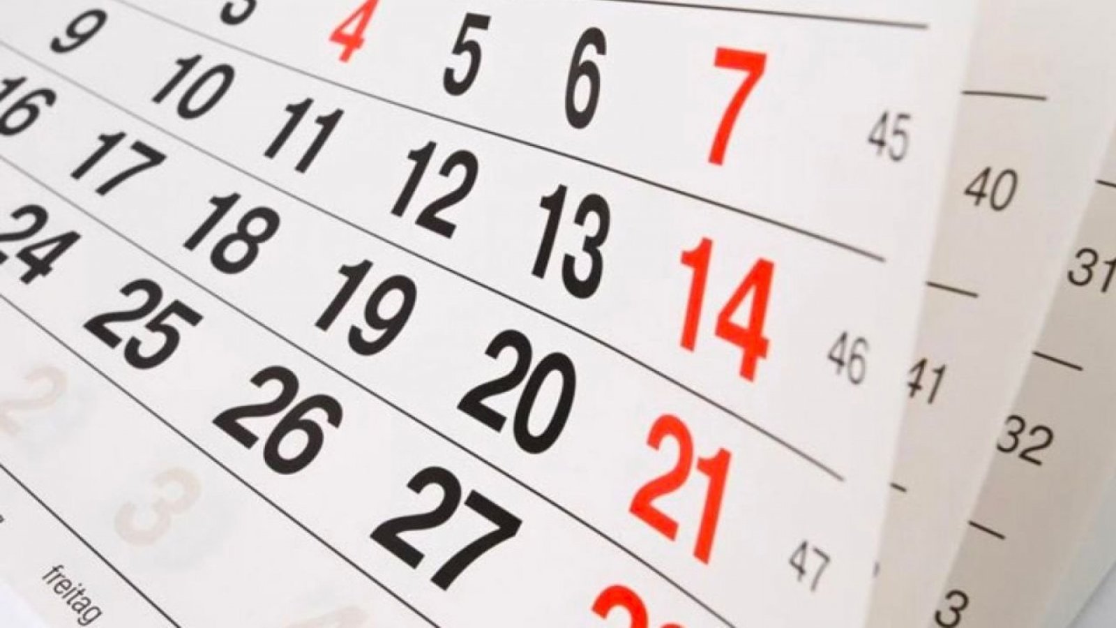 Calendario y feriados irrenunciables en Chile