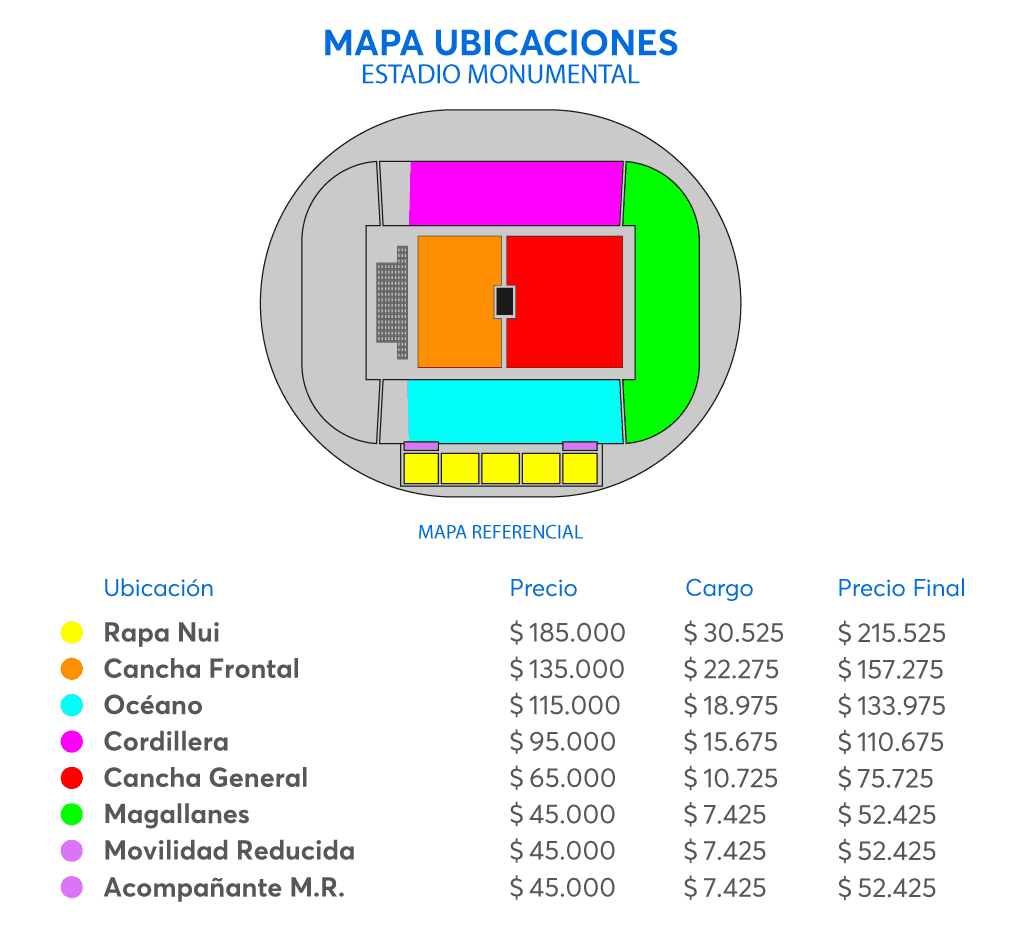 Precio de entradas para The Cure en Chile 2023.