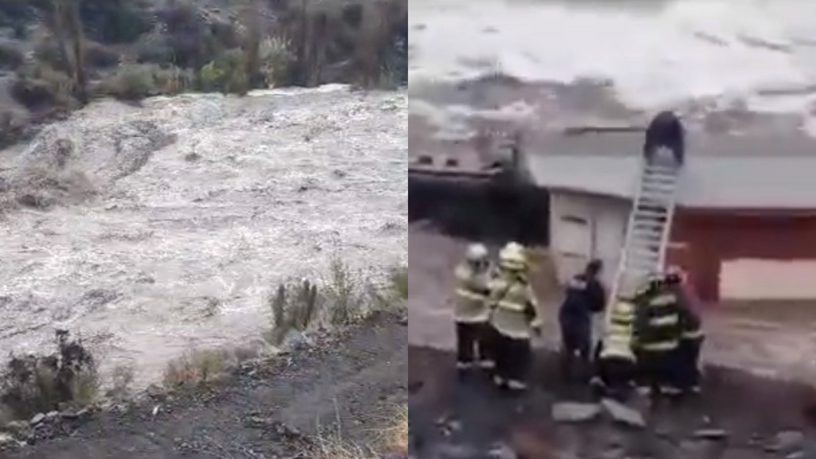 Amenaza de desborde ríos en San Felipe y Los Andes.