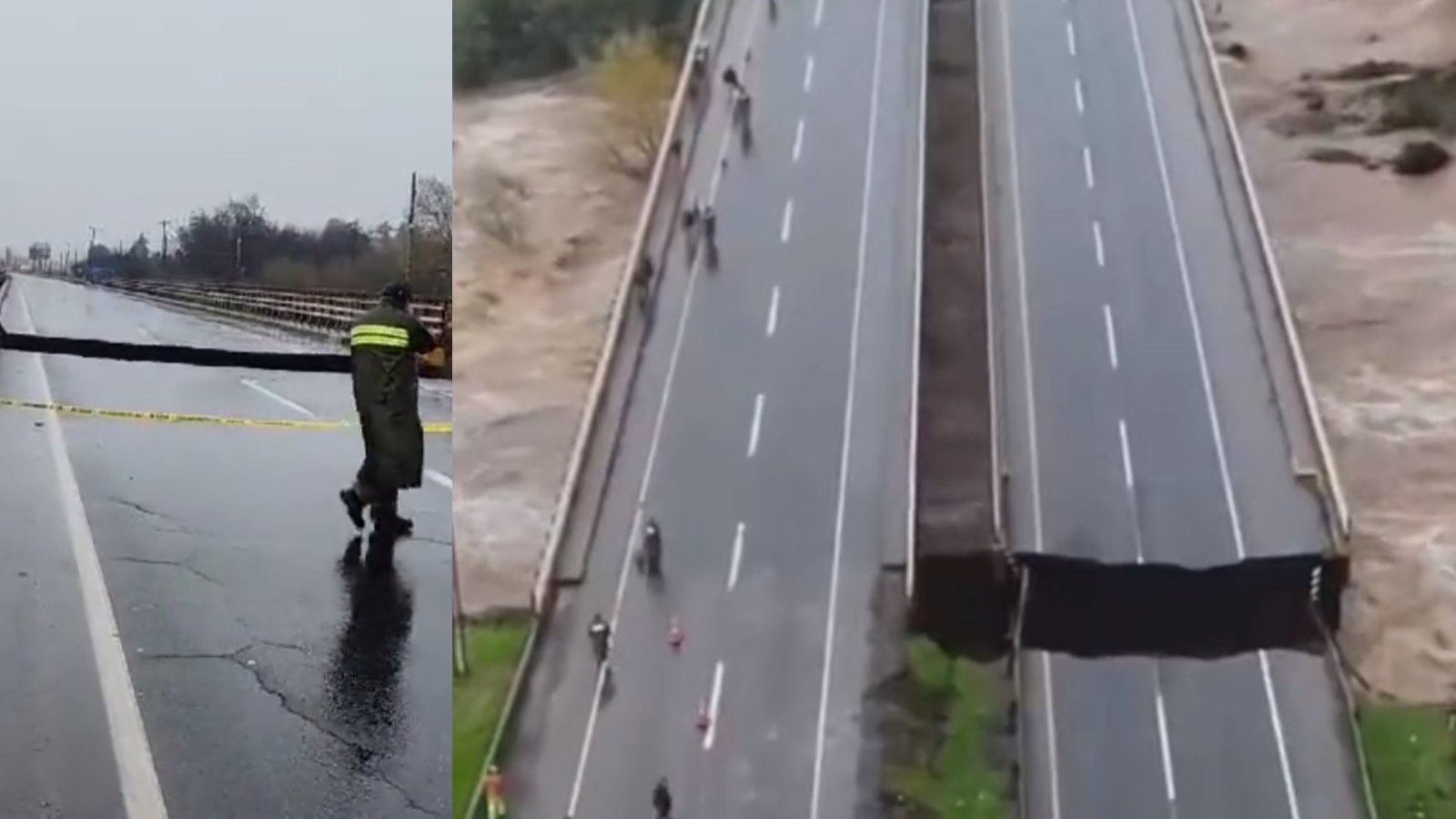 Puente Lircay al norte de Talca.