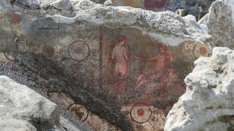 Un fresco en Pompeya.