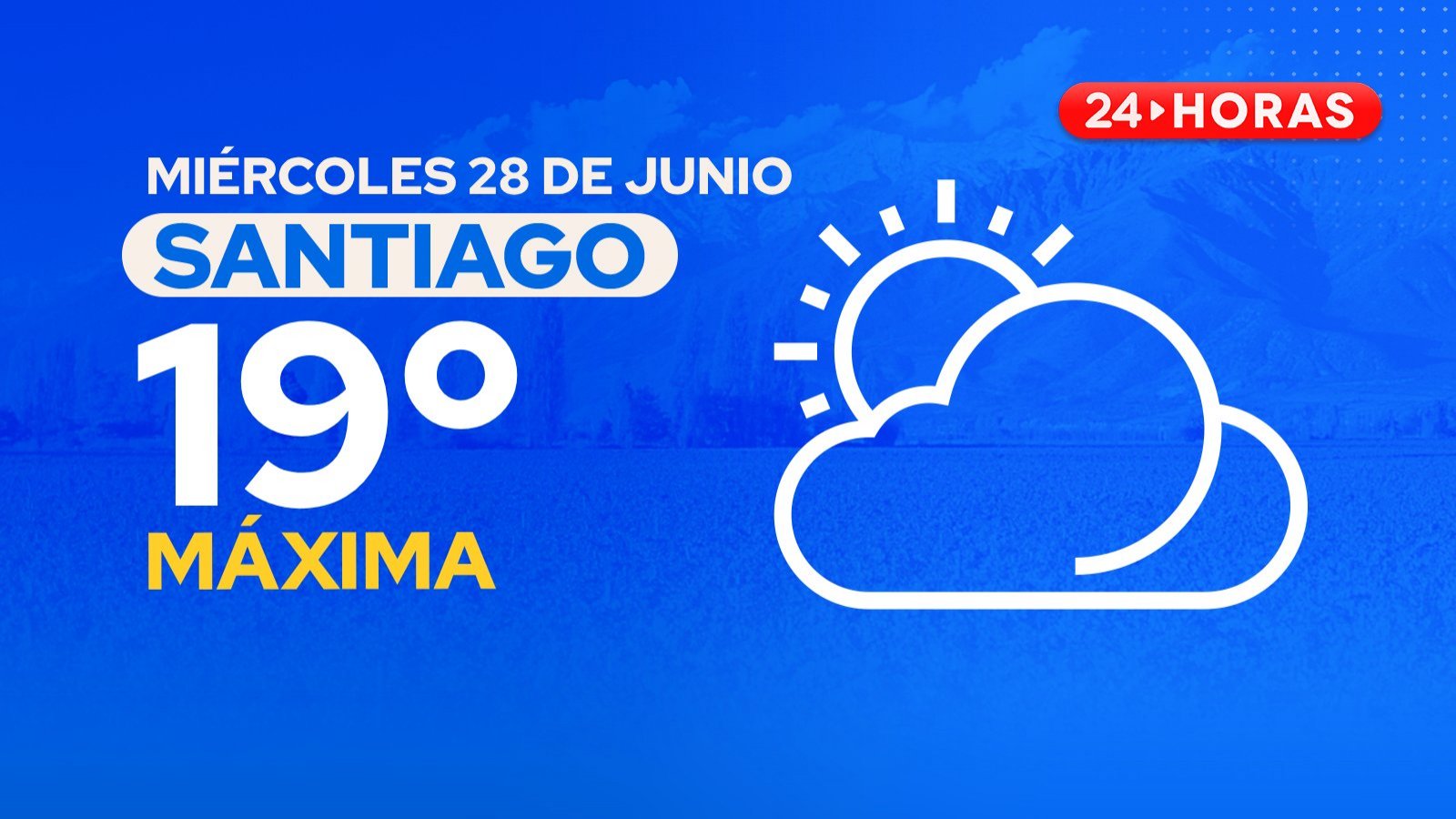 El tiempo en Santiago: miércoles 28 de junio 2023