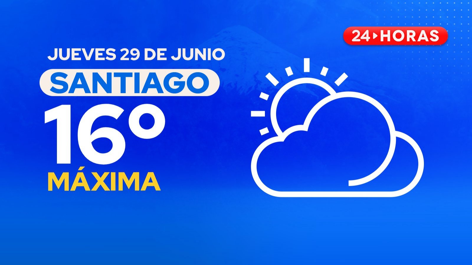 El tiempo en Santiago: jueves 29 de junio 2023