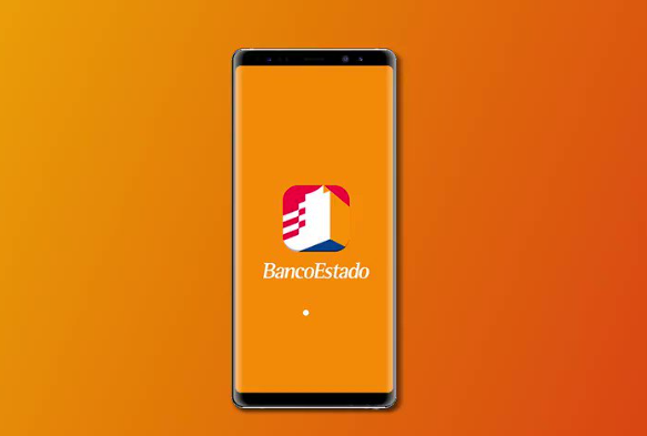 Celular con logo de BancoEstado.