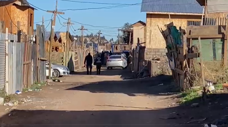 Foto de sitio del suceso en Puente Alto.