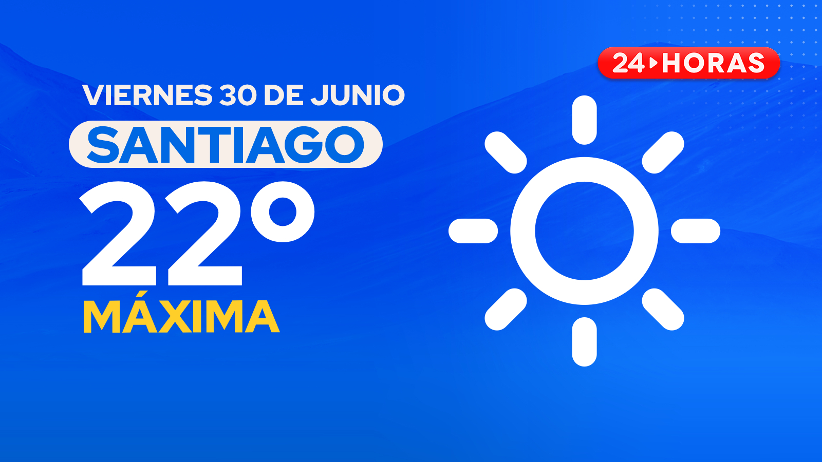 El tiempo en Santiago: viernes 30 de junio 2023