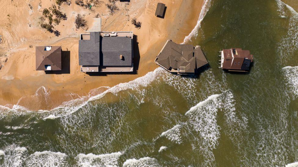 Casas en la orilla del mar en Florida, Estados Unidos