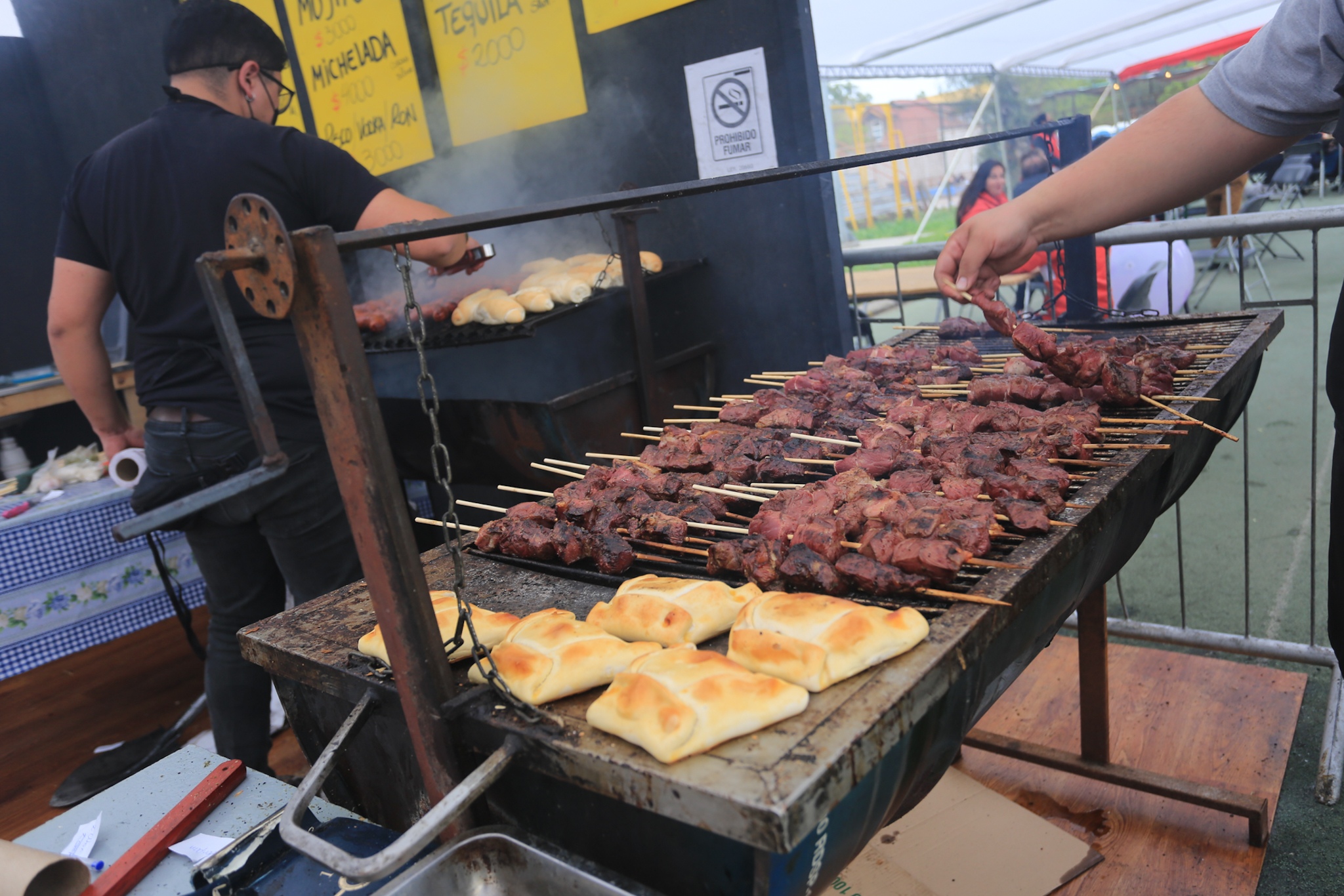 Asado en el 18 de septiembre.