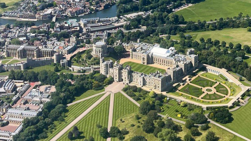 El palacio de Windsor.