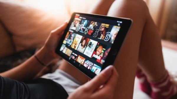 Tablet con Netflix.