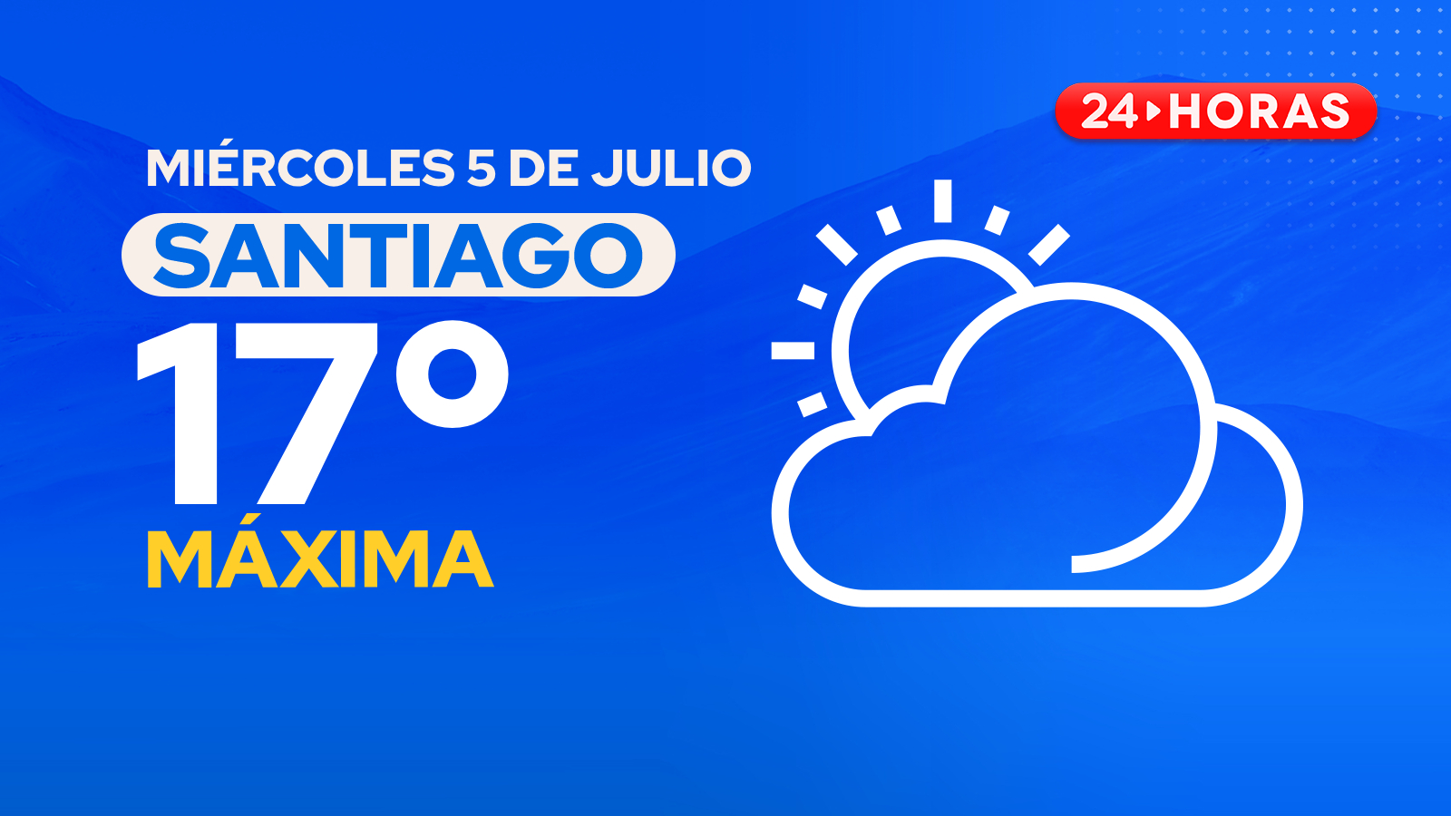 El tiempo en Santiago: miércoles 5 de julio 2023