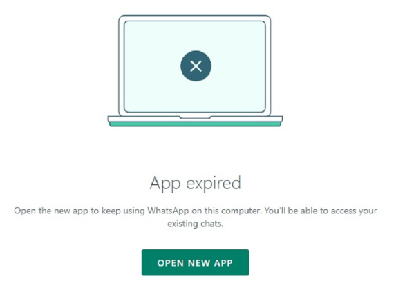 Whatsapp web expirado.