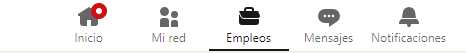 Ícono empleos. LinkedIn.